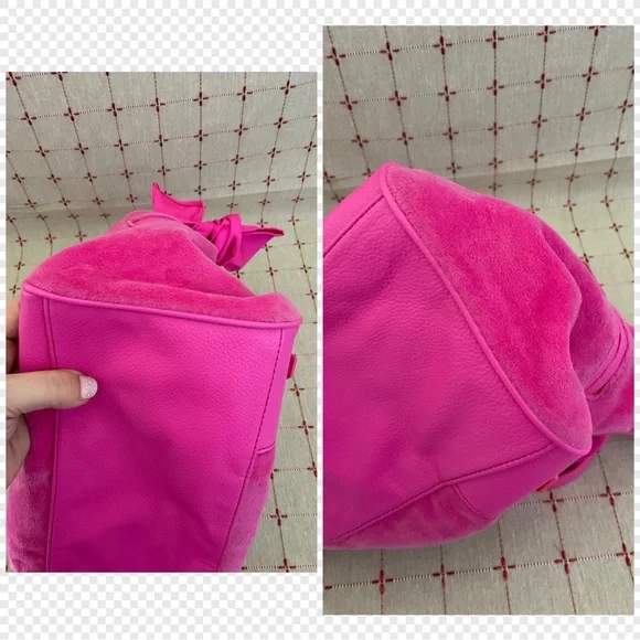 💖HP💖 Juicy Couture Hot Pink Snowflake Daydreamer Super Soft Velour Embroidered - Picture 15 of 15